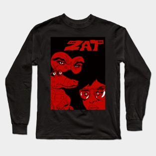 The Zat: Black and Red Long Sleeve T-Shirt